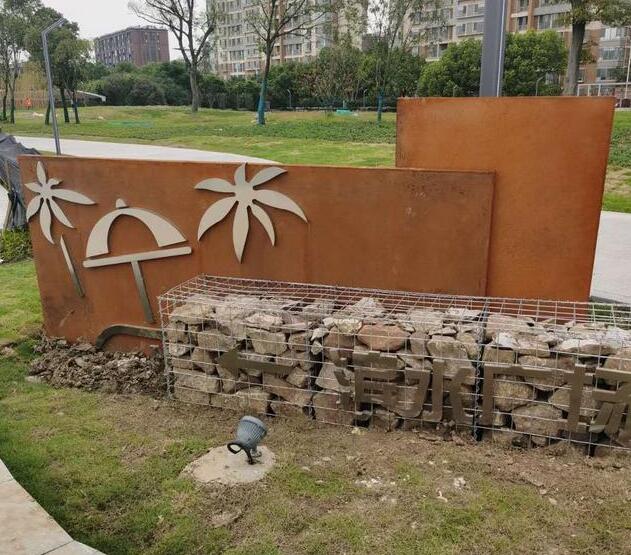 东城锈钢板挡土墙